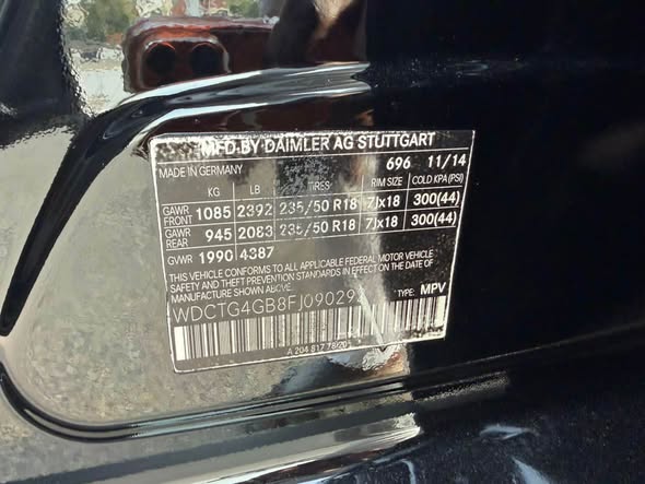 A picture of 2015 Mercedes benz GLA 250