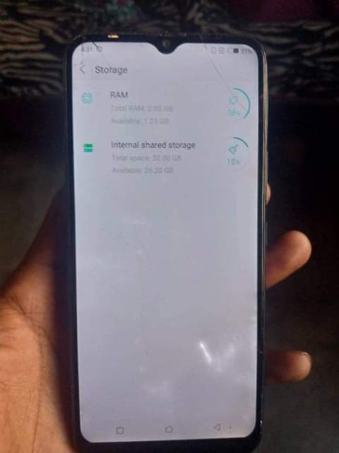 A picture of Infinix hot 8 lite