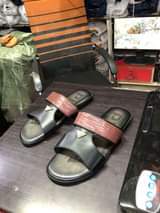 A picture of Men s sandal made of leather material