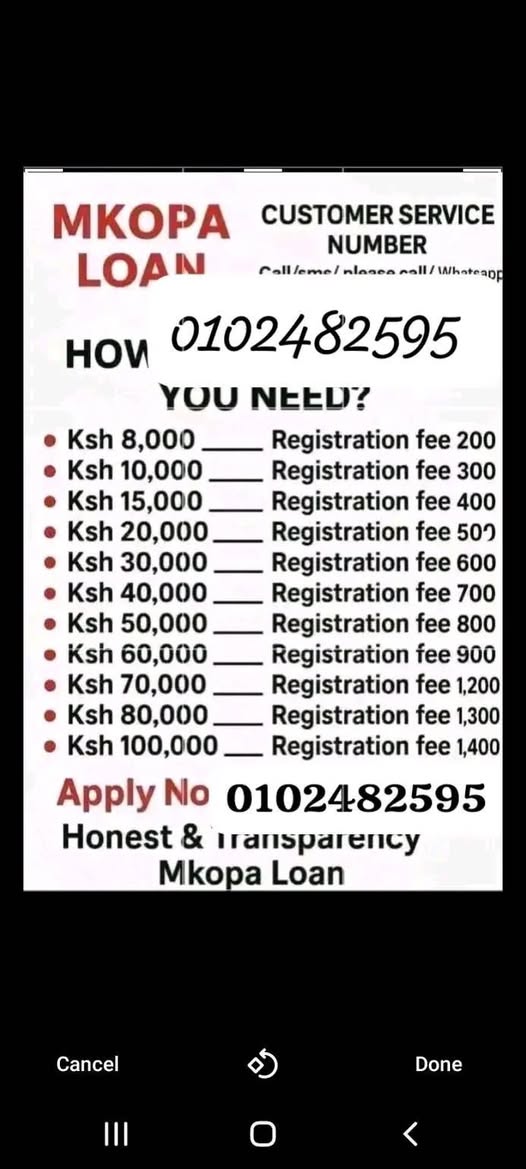 A picture of M kopa Loans