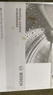 A picture of Bosch washing machine