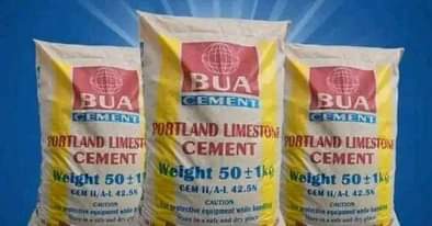 A picture of BUA CEMENT directly from company 35 off every bags purchased