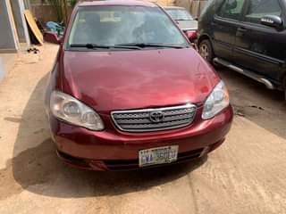 A picture of 05 Corolla neatly Used with untampered engine On a Distress