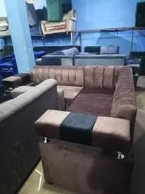 A picture of L shape sofa