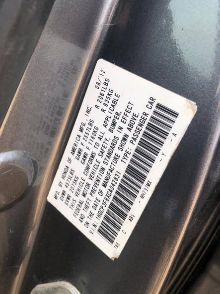 A picture of 2013 Honda ACCORD
