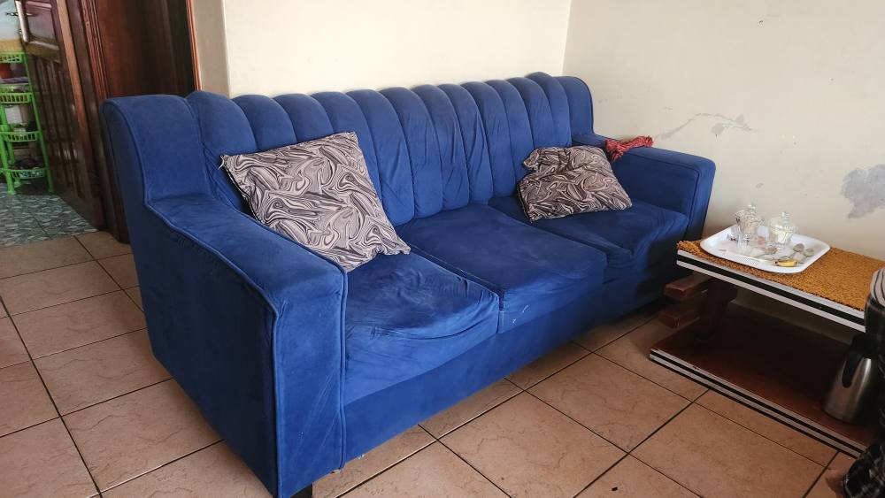 A picture of ITEMS FOR SELL Fridge bar stools and sofa