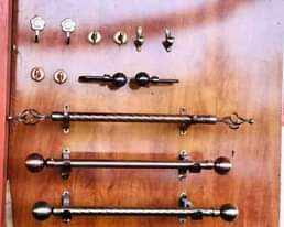 A picture of Curtains and rods