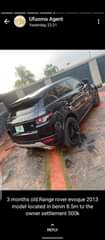 A picture of Range rover Evogue Toyota Solara