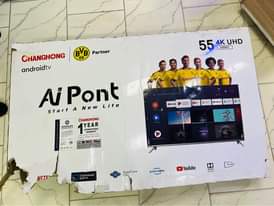 A picture of Changhong 55 inch uhd 4k smart frameless at only 850k
