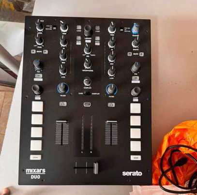A picture of DJ equipments and play station