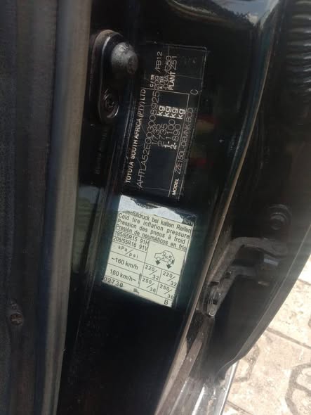 A picture of TOYOTA COROLLA 2009 MODEL MANUAL DRIVE ENGINE GEAR AND AC