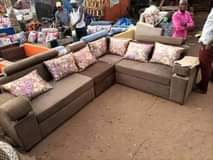 A picture of L shape sofa