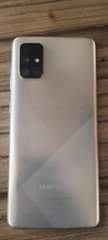 A picture of Samsung a71 used acrack a line