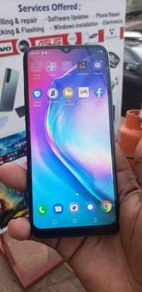 A picture of Tecno cammon 12 fingerprint working perfectly with 64gb and 4gb