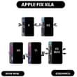 A picture of iPhone screen and battery replacement. iPad iPhone Unlock. Software update