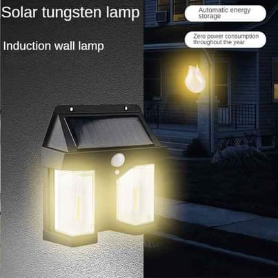 A picture of Double tungsten solar wall light check price and specifications on