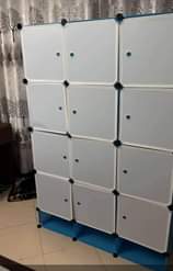 A picture of 3 column plastic wardrobe