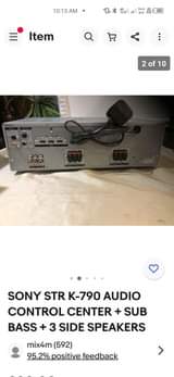A picture of Vintage SONY AV Receiver UK used perfect performance for clean