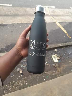 A picture of PLAIN AND CUSTOMISED BLACK AND WHITE VACUUM INSULATED FLASK AND