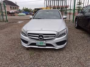 A picture of Benz C300 2015 Color Silver Properly Used Full options All
