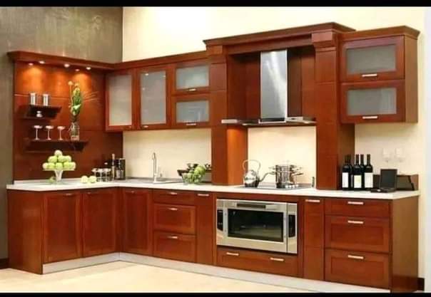 A picture of Kitchen cabinets