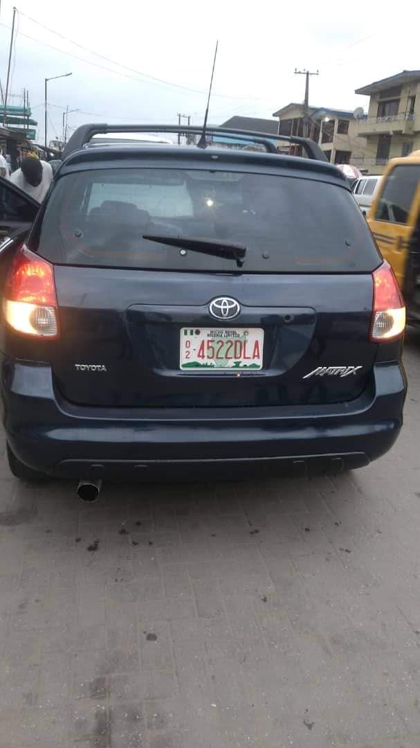 A picture of Registered Toyota matrix MODEL 2004 LOCATION CELE ENGINE GEAR AC