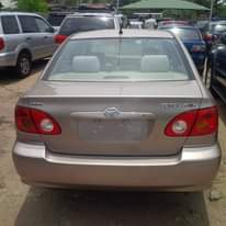 A picture of TOKUNBO Toyota Corolla YEAR MODEL 2003 TRANSMISSION Automatic CONDITION Buy