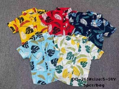A picture of Floral design shirts for little men