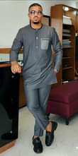 A picture of African men suits.