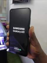A picture of Samsung galaxy A11 with slight invisible crack. 32gb 4000mah batter