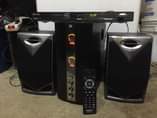 A picture of AIRIS HOME THEATRE SYSTEM AND PHILIPS DVD.