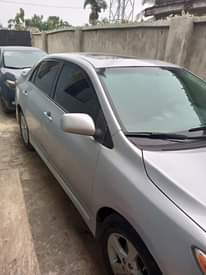 A picture of A year registered barely used Tokunbo standard Toyota Corolla 2012