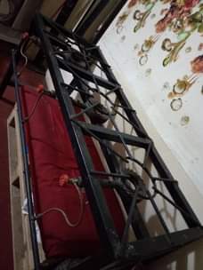 A picture of 3 ways commercial gas burners. WhatsApp 0755203312 if interested.