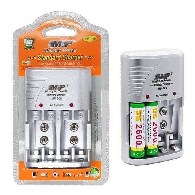 A picture of All types of batteries rechargeables and non