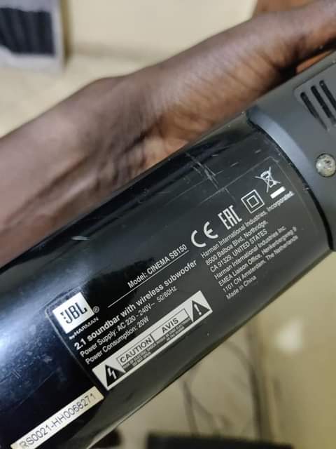 A picture of JBL sound bar