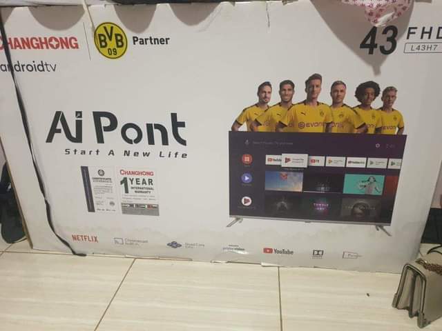 A picture of Changhong 43inch smart tv with screen issues