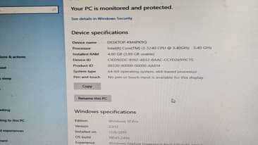 A picture of LENOVO. CORE i 3