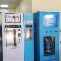 A picture of water vending machine