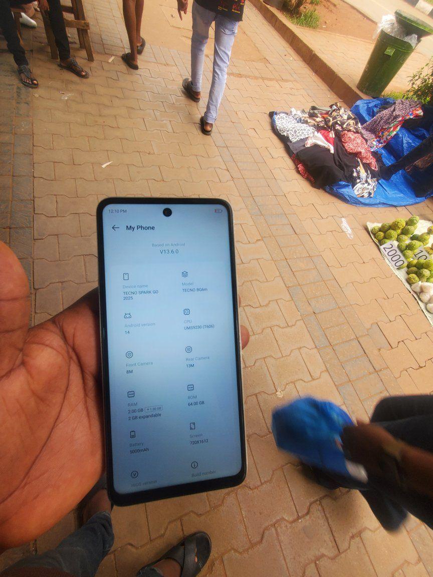 A picture of Tecno spark Go 2025