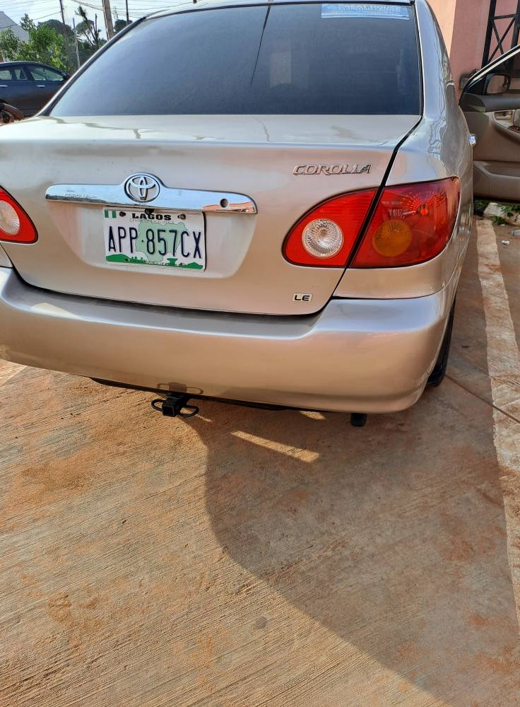 A picture of Pre owned 2004 model Toyota Corola for sale at Nnewi