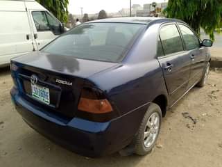 A picture of Toyota corolla bank type 2005