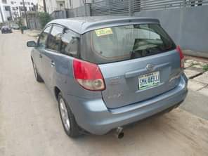 A picture of Toyota matrix 2005 model Partially first body Engine gear and