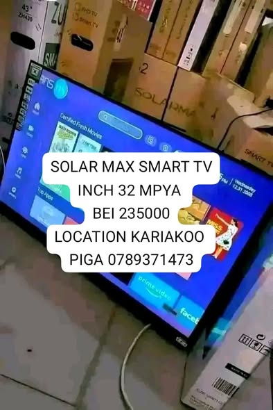 A picture of SOLAR MAX TV MPYA INCH 32 LED NI 185000 FIXED