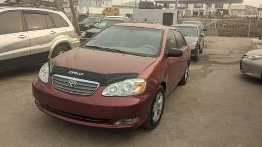A picture of 2006 corolla Registered for 3 7 Painted on first body