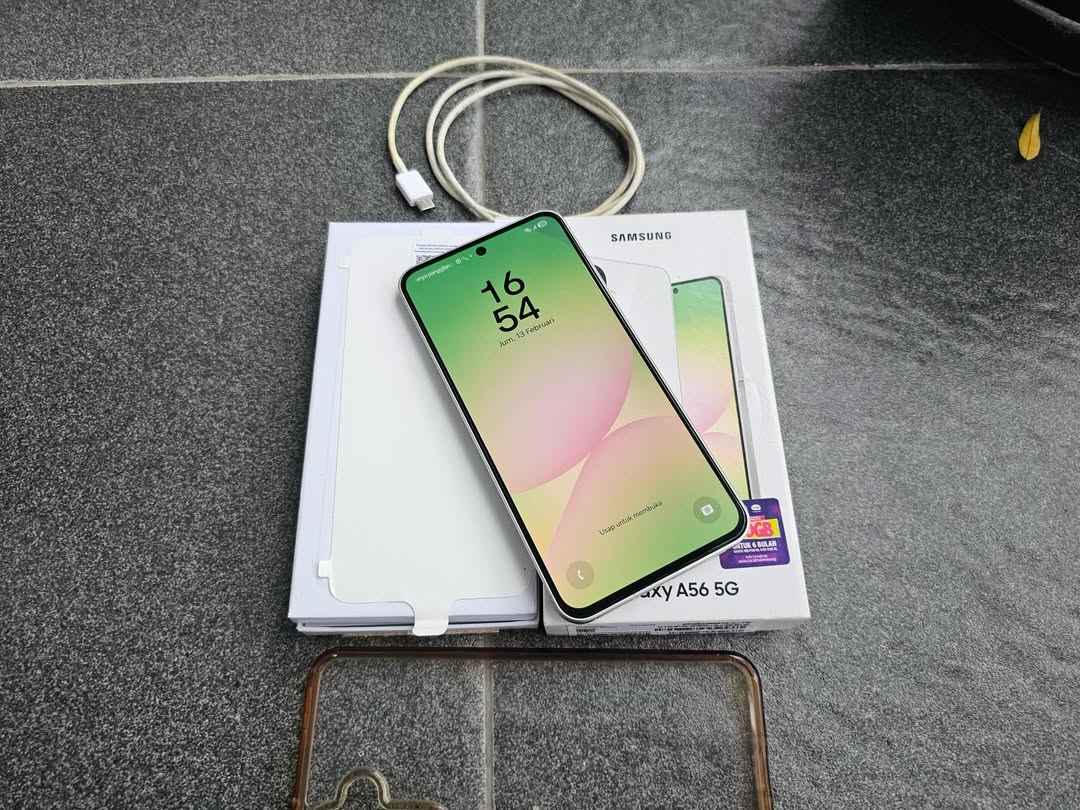 A picture of Samsung galaxy A56 5G At 560k Storage 256gb 12gb rm