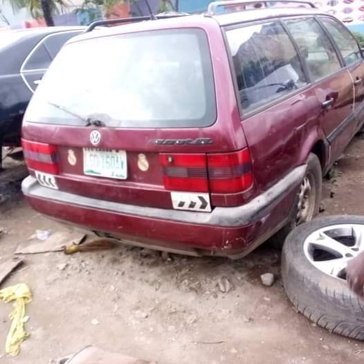 A picture of V w car buy and drive location Ago palace Lagos