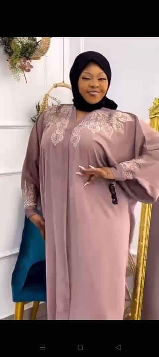 A picture of Free size abaya in dresss colours for mo wtsp on