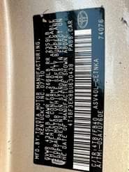 A picture of Sound Registered 2011 Camry with original android screen and Formica