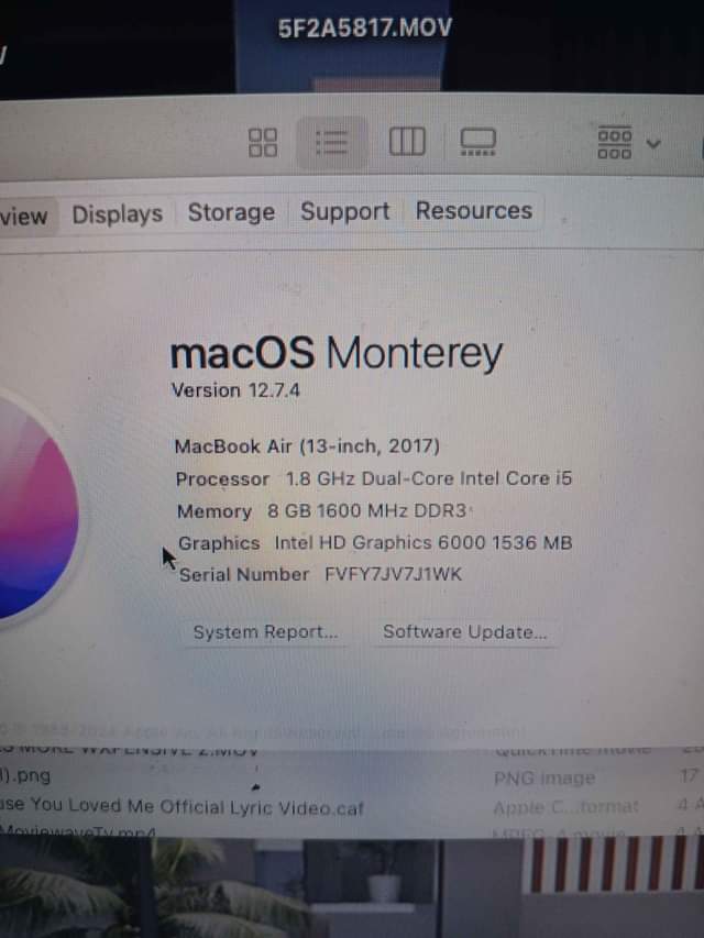 A picture of MacBook Air 2017