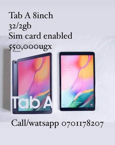 A picture of Samsung Tablets available